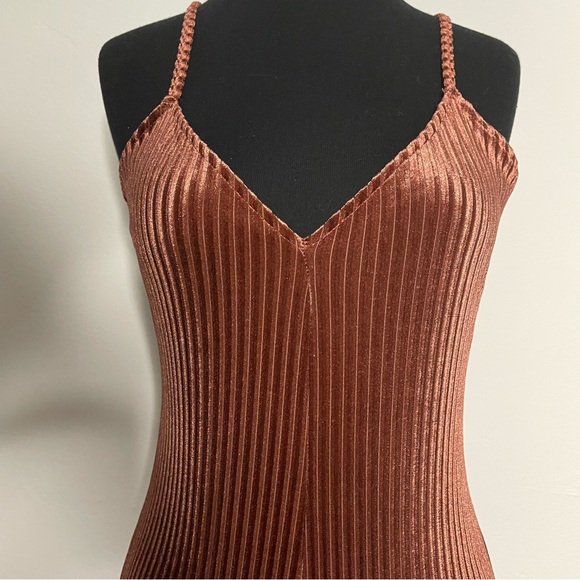 Jack by BB Dakota Magic Touch Velvet Wide Leg Ribbed Jumpsuit - Picture 7 of 14